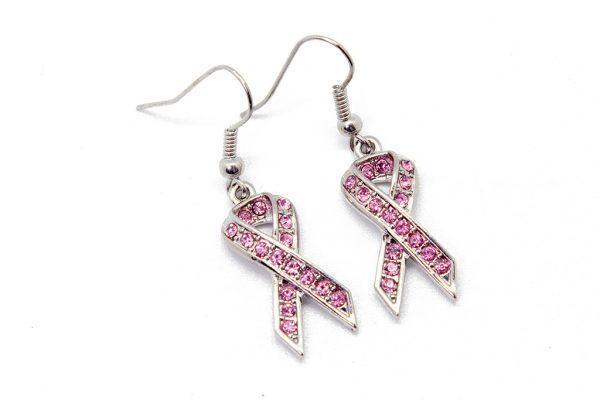 Earrings: Pink Ribbon