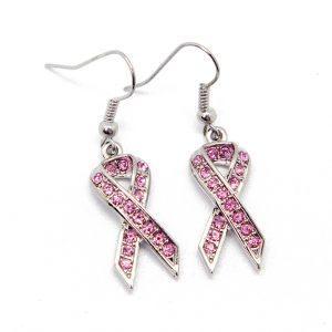 Earrings: Pink Ribbon