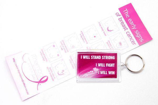 Key Ring: I will Stand Strong I will fight I will win