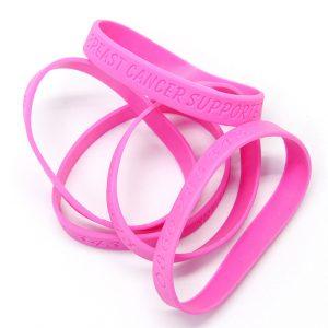 Pink Rubber Band: Breast Cancer Supporter