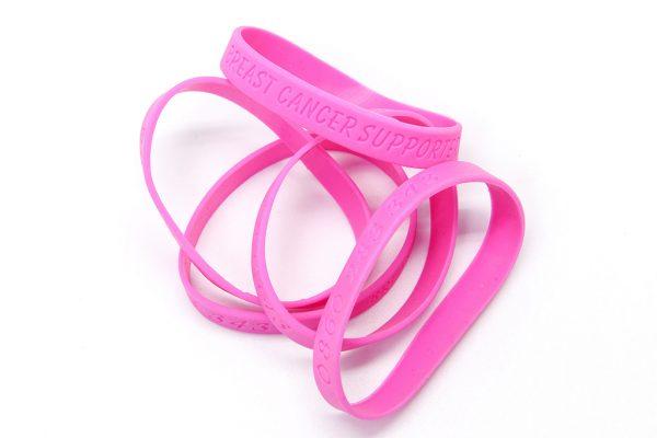 Pink Rubber Band: Breast Cancer Supporter