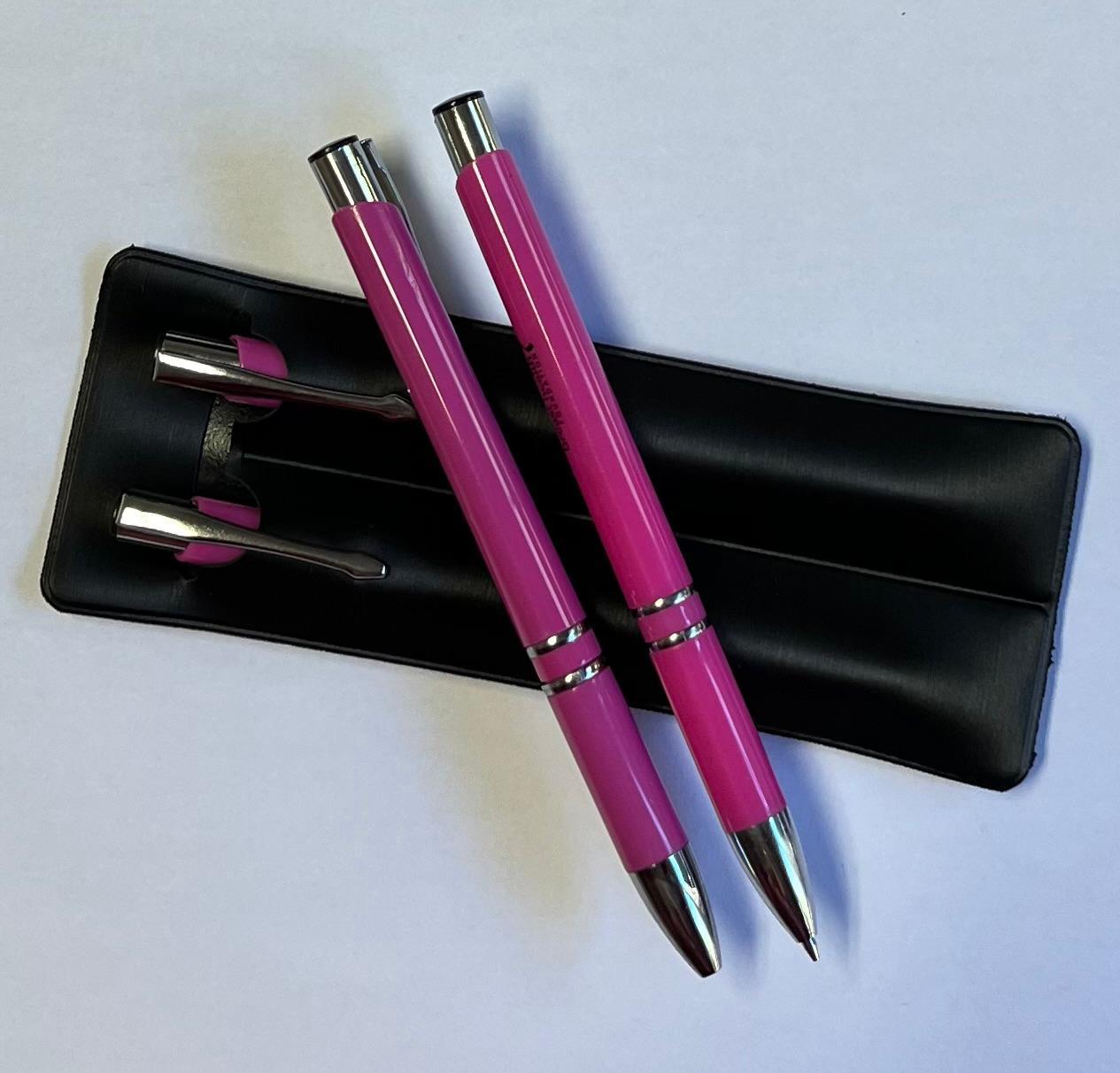 Pink Pencil and Pen Set