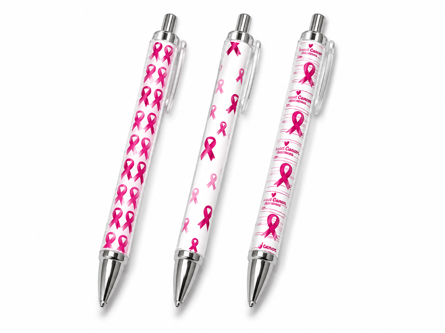 Breast Cancer Awareness Pen Trio